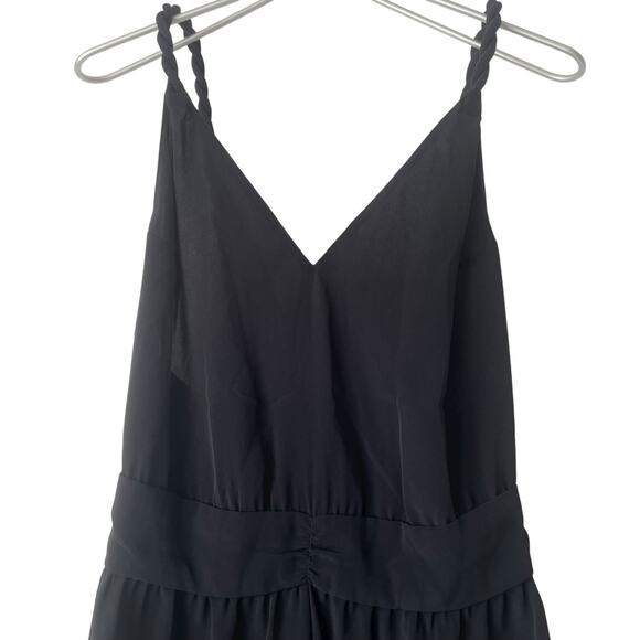 Rory Beca Twisted Strap Romper in Black Size Small - Picture 2 of 6